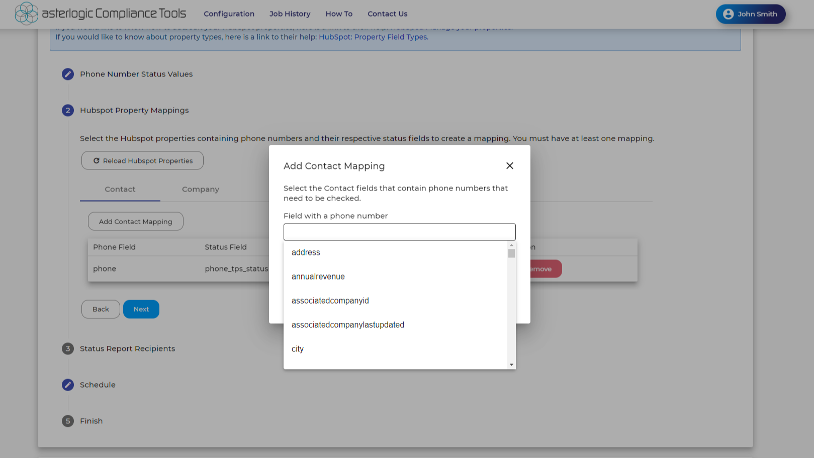 Easily select which properties to screen.